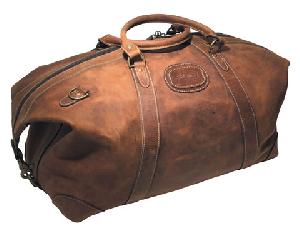 Leather Duffle Looks Great, Provides Lots Of Carrying Space