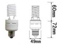 Standard Base E26 Screw Type 15watt 2700k Dimmable Ccfl Light, Warm White 120vac