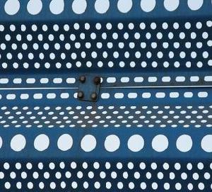 Perforated Fence Used In Coal Factory, Mine