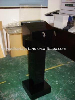 floor standing acrylic donation box