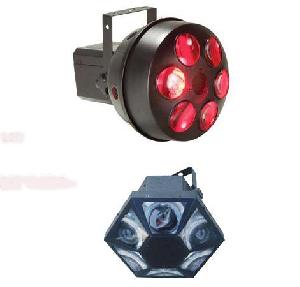 six gem led dmx disco light