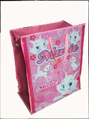 Marie White Cat Pink Recycled Woven Bag