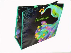 peakcock non woven bag glossy flim