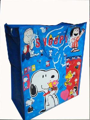 snopy child colored fabric bag