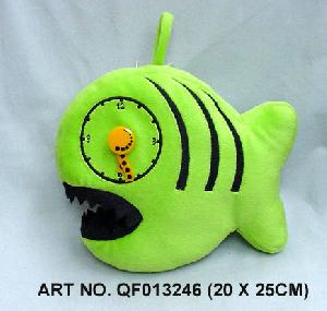 Plush Electronic Toys Qf013246 Fish Clock