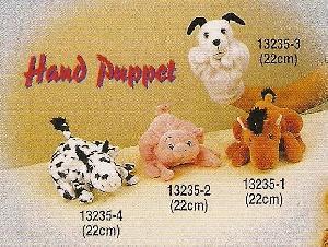 Stuff Toys 13235 Four Animals Hand Puppet Horse / Pig / Dog / Cow