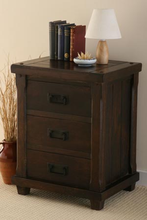 solid hardwood bedside table cabinet indian furniture