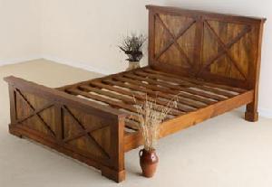 Wooden Kingsize Bed Manufacturer, Exporter, Wholesaler, Wrought Iron Furniture,