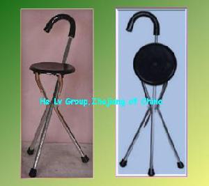 crutch foldable seat walking stick