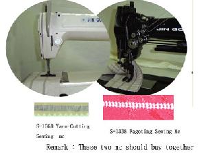 S-1668 And S-1338 Yarn-cutting And Fagoting Sewing Machine Group