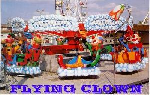 amusement ride flying clown