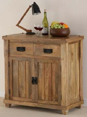 Mango Wood Two Door Sideboard, Solid Hardwood Furniture Manufacturer And Exporter