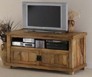 Mango Wood Tv Dvd Cabinet, Video Unit, Entertenment Storage, Hall Furniture