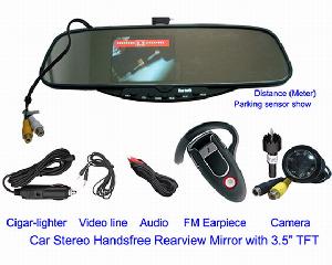 car reverse sensor system built 3 5 tft monitor rearview camera rd 728se