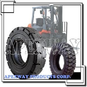 forklift tire wheel assembly