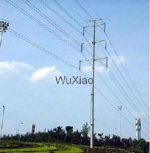 Supply Power Transmission Monopole Steel Tower, Mast, Single-pipe Truss