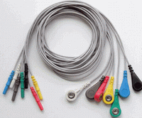 D-style 5-lead Ecg Lead Wires, Snap End, Iec