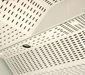 perforated metal ceiling