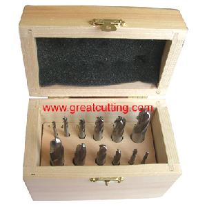 12 Pcs Hss Ball Head End Mills In Wooden Box