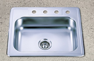 Standard American Topmount Single Bowl Sink