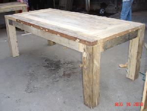 export reclaimed wood dining table