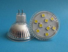 led mr16 bulbo 12v holofotes refletor luz gx5 3 smd