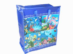 ocean woven shopping bag