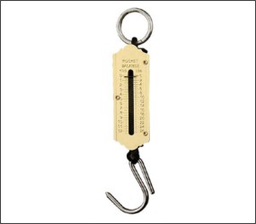 Fishing Hook Scale 11kg 22kg Wooden Color The Copper-iron Shell, Iron Hook And Handle