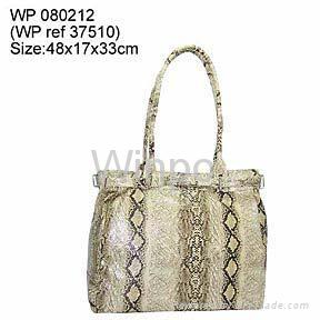 pvc snake fashion handbag