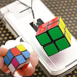 2 X 2 Puzzle Color Cube Cell Phone Strap