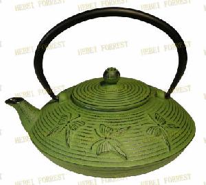 cast iron teapot hbf 034 butterfly