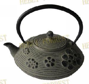 castiron teapot hbf 033 flower