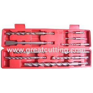 10 sds hammer drills chiesel plastic box