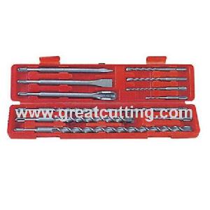 12 sds plus hammer drills chisel plastic box