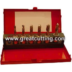 6 Pcs Twist Drills With Weldon Shank In Metal Box