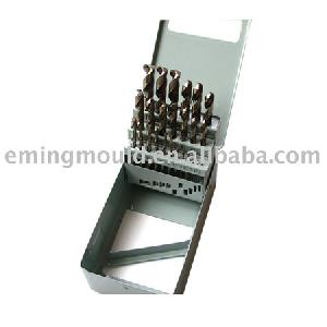 Drill Bits Din 338, 25 Pcs Co5% Twist Drills In Metal Box