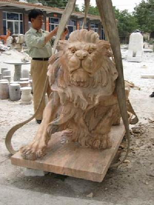 Marble Lion Sunglow Red