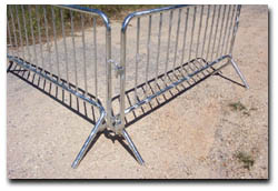 Crowd Control Barricades, Pedestrian Fencing, Hot Dipped Galvanized Or Powder Coating