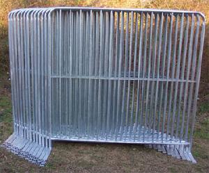 Manufacturing Hot Dipped Galvanized Steel Barricades