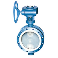 cast iron lined flanged butterfly valve