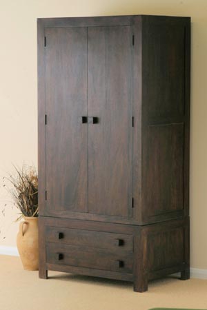 indian wooden drawer wardrobe exporter wholesaler