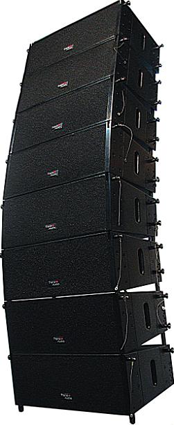 trans audio pro flexible line array loudspeaker mini281