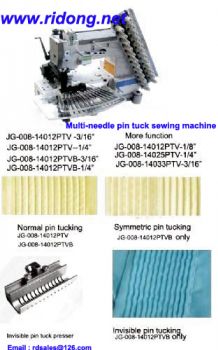 Multi Needle Pin Tuck Chainstitch Sewing Machine