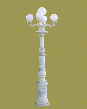 marble lighting post