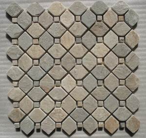 slate mosaic pattern meshed