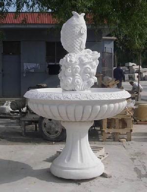 White Marble Fountain, Stone Fountain