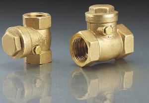 brass horizontal swing check valve