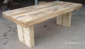 Exporting Reclaimed Elm Wood Dining Table