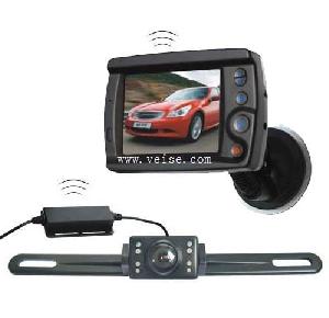 Wireless Rear View System 3.5 Inch Digital Lcd Color Monitor, License Plate Camera Dc11-32 Volt