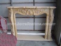 stone fireplace
